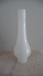 Petroleumlamp (zwaar) glas - 36 cm, Antiek en Kunst, Antiek | Lampen, Ophalen of Verzenden