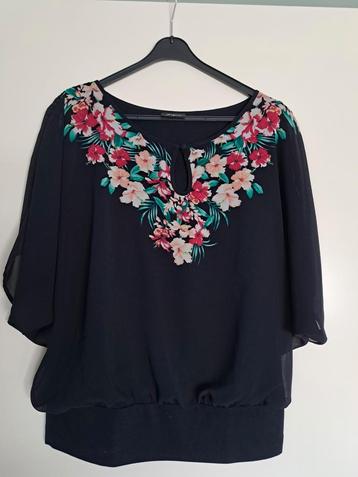 Blouse/shirt donkerblauw met vleermuismouw Jeanswest maat S beschikbaar voor biedingen