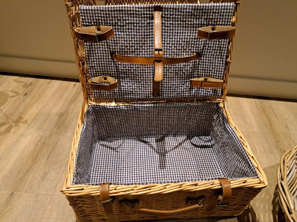 Vintage Picknickmand zonder inhoud, Ophalen of Verzenden, Gebruikt, Zonder inhoud