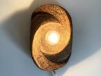 Brutalist wandlamp keramiek jaren 70, Verzenden, Gebruikt, Glas, Retro design