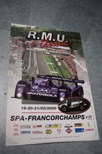 poster RMU spa francorchamps 2000 cadillac, Verzamelen, Ophalen of Verzenden, Zo goed als nieuw, Auto's