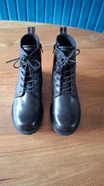 Hoge zwarte veterboots, Kleding | Dames, Schoenen, Ecco, Zwart, Overige typen, Ophalen of Verzenden