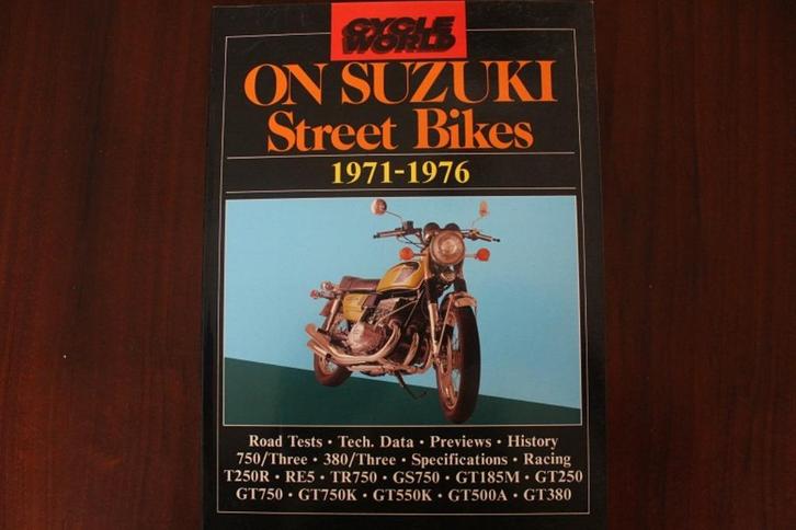 on Suzuki Street Bikes 1971 - 1976 GT750 RE5 GT500 GT380, Motoren, Handleidingen en Instructieboekjes, Suzuki, Ophalen of Verzenden