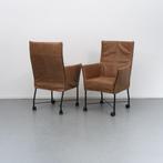 8x Montis Chaplin eetkamerstoelen Buffalo Leder, Huis en Inrichting, Niet ingevuld, Niet ingevuld, Ophalen of Verzenden, Zo goed als nieuw