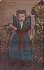 Zeeland, Groete uit, Klederdracht, Tulpkaart, gelopen 1914, Verzamelen, Ansichtkaarten | Nederland, Verzenden, Voor 1920, Gelopen
