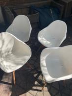 4x ikea kuipstoelen, Huis en Inrichting, Stoelen, Ophalen, Gebruikt, Wit, Vier