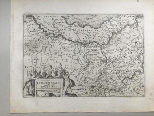 Noord Limburg, Colom, 1660. Zeldzaam, Antiek en Kunst, Kunst | Etsen en Gravures, Verzenden