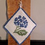 pannenlappen keuken decoratie moederdag hortensia, Huis en Inrichting, Keuken | Textiel, Ophalen of Verzenden, Nieuw