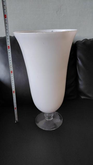 Witte Vaas glas beschikbaar voor biedingen
