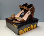 Sandalen van Sacha maat 40, 1x gedragen, Zo goed als nieuw, Sacha, Groen, Sandalen of Muiltjes