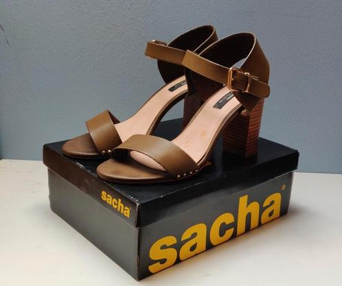 Sandalen van Sacha maat 40, 1x gedragen, Kleding | Dames, Schoenen, Zo goed als nieuw, Sandalen of Muiltjes, Groen, Ophalen of Verzenden