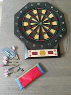 Electrisch dartbord met pijlen en adapter, Sport en Fitness, Darts, Ophalen of Verzenden, Gebruikt, Dartbord, Elektronisch