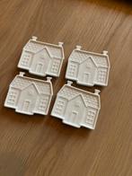 Rivièra Maison Theetip Schoteltjes Huisjes, Huis en Inrichting, Porselein of Keramiek, Schaal, Vierkant, Nieuw