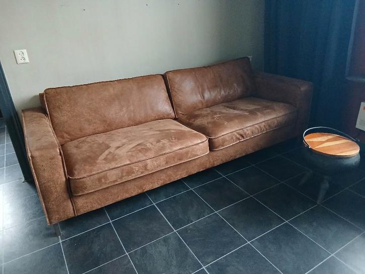 Bank, Huis en Inrichting, Banken | Bankstellen, Gebruikt, Rechte bank, Vierpersoons of meer, 250 tot 300 cm, 75 tot 100 cm, Ophalen