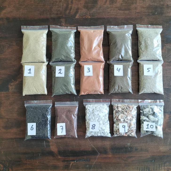 Scenery modelbouw trein warhammer strooisel zand kolen grind, Hobby en Vrije tijd, Modeltreinen | H0, Zo goed als nieuw, Natuur