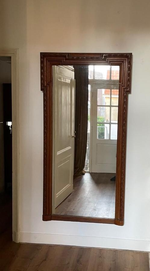 Prachtige grote antieke/vintage spiegel, Huis en Inrichting, Woonaccessoires | Spiegels, Zo goed als nieuw, 75 tot 100 cm, 150 tot 200 cm