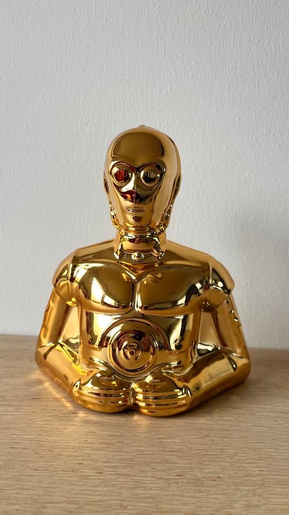 Gouden Star Wars C-3PO Beeld / spaarpot, Verzamelen, Beelden en Beeldjes, Zo goed als nieuw, Ophalen of Verzenden