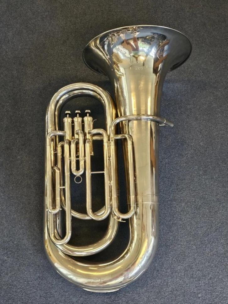Te Koop: Kaiser F. Alexander / Schenkelaars 4/4 Bes Tuba, Muziek en Instrumenten, Blaasinstrumenten | Tuba's, Gebruikt, Bes-tuba