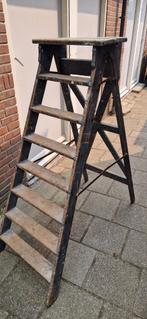 Brocante Houten Schilderstrap - 8 Treden, Antiek en Kunst, Ophalen