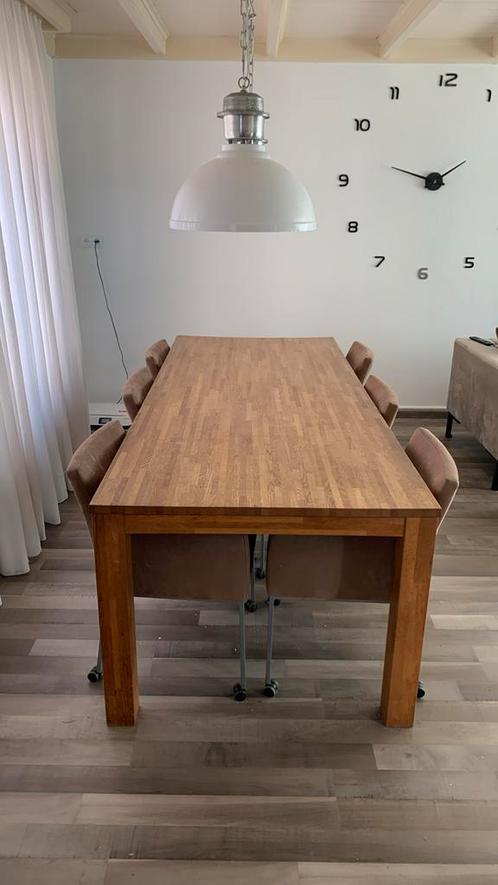 Eettafel set compleet, Huis en Inrichting, Tafels | Eettafels, Zo goed als nieuw, Ophalen