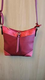Zomerse rode schoudertas / crossbodytas, lederlook, NIEUW!, Ophalen of Verzenden, Nieuw, Rood, Schoudertasje