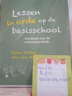 Lessen in orde op de basisschool pabo, Ophalen of Verzenden, Alpha, Zo goed als nieuw, HBO