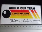 sticker world cup team bic-marine Ken Winner logo, Verzamelen, Stickers, Verzenden, Zo goed als nieuw, Sport
