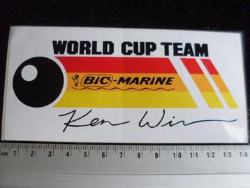 sticker world cup team bic-marine Ken Winner logo beschikbaar voor biedingen