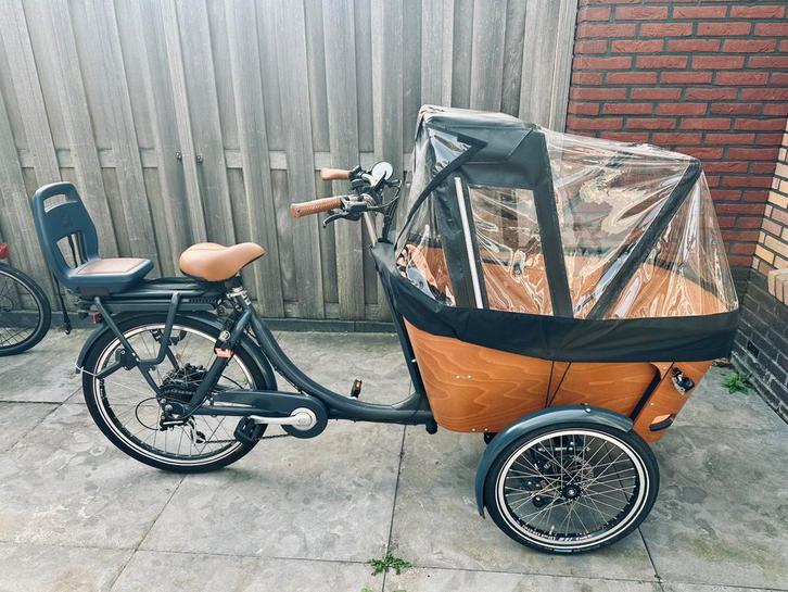 Babboe Flow-E bakfiet, Fietsen en Brommers, Fietsen | Bakfietsen, Zo goed als nieuw, 2 kinderen, Ophalen