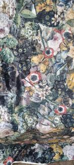 Fluweel stof , velvet , bloem, vlinder, Overige materialen, Overige kleuren, Verzenden, 120 cm of meer