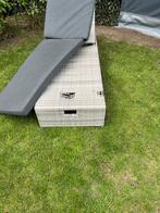 Wicker ligbed verstelbaar met kussen, Ophalen of Verzenden, Gebruikt, Wicker, Verstelbaar