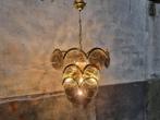 Grote Mid Century Design Hanglamp | Retro Goud Kristal Lamp