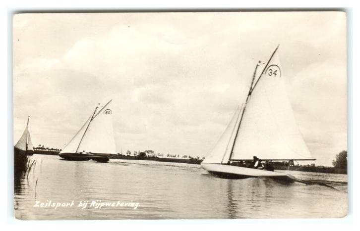 Rijpwetering, Zeilsport. Newo-Kaart, Verzamelen, Ansichtkaarten | Nederland, Ongelopen, Zuid-Holland, 1940 tot 1960, Verzenden