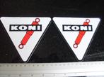 2x sticker koni logo middel - groot zwarte rand schokbrekers, Merk, Zo goed als nieuw, Verzenden