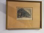 Een origineel grafiek van Ruurd van den Berg (1895 - 1980), Ophalen, Gebruikt, Schilderij, Minder dan 50 cm