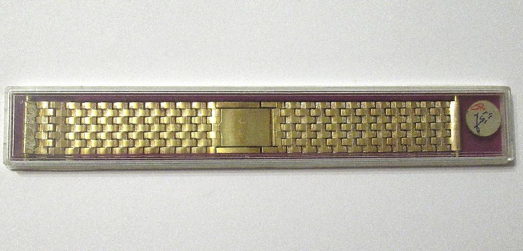 ROWI gold electronicplated heren horlogeband, nieuw in doos., Ophalen of Verzenden