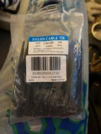Nylon tie wraps Kabelbinders - 200 stuks - nieuw tywrap, Nieuw, Ophalen of Verzenden, Minder dan 50 mm, Rvs