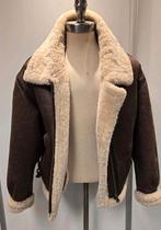 Dames lammy coat pilotenjas - maat L / 42 - lamsvacht, Ophalen of Verzenden, Zo goed als nieuw, Maat 42/44 (L), Bruin