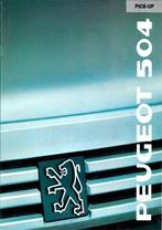 Folder Peugeot 504 Pick Up 1989, Ophalen of Verzenden, Gelezen, Peugeot