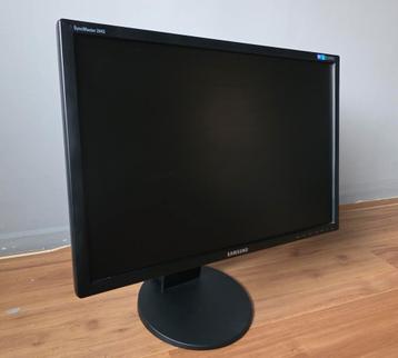 Samsung scherm monitor 24 inch LCD zwart beschikbaar voor biedingen