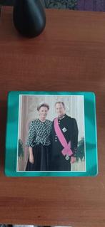 Blik Koning Albert en koningin Paola ., Ophalen of Verzenden, Zo goed als nieuw, Overige
