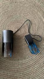 Hanglamp zwart met glas, Caravans en Kamperen, Ophalen of Verzenden, Zo goed als nieuw, Batterij