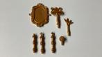 Playmobil onderdelen goud spiegel staf bamboe blad, Ophalen, Gebruikt, Los playmobil