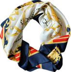 Klassieke Sjaal Foulard Vierkant 90 x 90 cm, Ophalen of Verzenden, Zo goed als nieuw, Sjaal