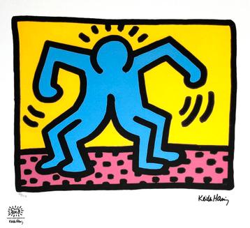 Prachtige Lithografie + certificaat • Keith Haring # /150 beschikbaar voor biedingen