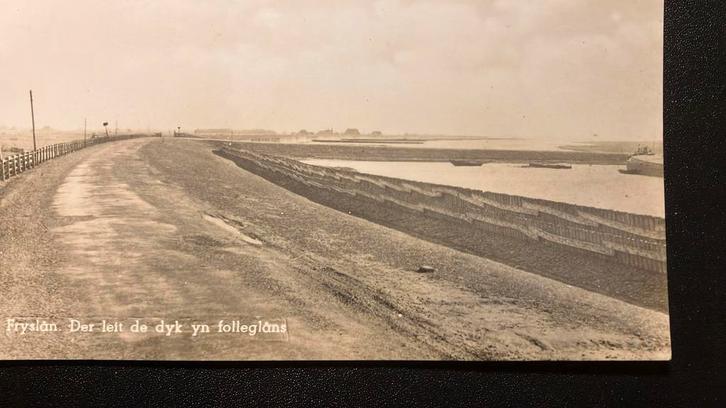 Waar precies ? Afsluitdijk ca 1932 Friesland Cornwerd, Verzamelen, Ansichtkaarten | Nederland, Ophalen of Verzenden