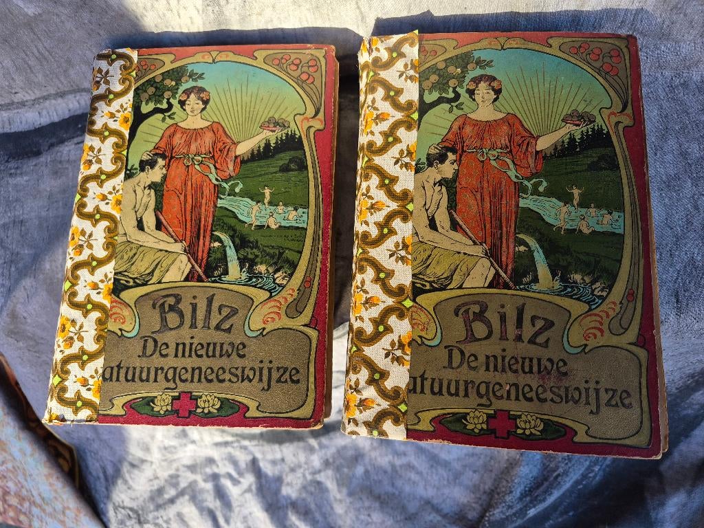 Bilz De nieuwe Natuurgeneeswijze Man en Vrouw Deel 1 en 2, Antiek en Kunst, Ophalen, F.E. Bilz