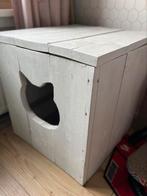 Kattenbak ombouw of katten huis steigerhout, Dieren en Toebehoren, Kattenbakken, Ophalen, Zo goed als nieuw