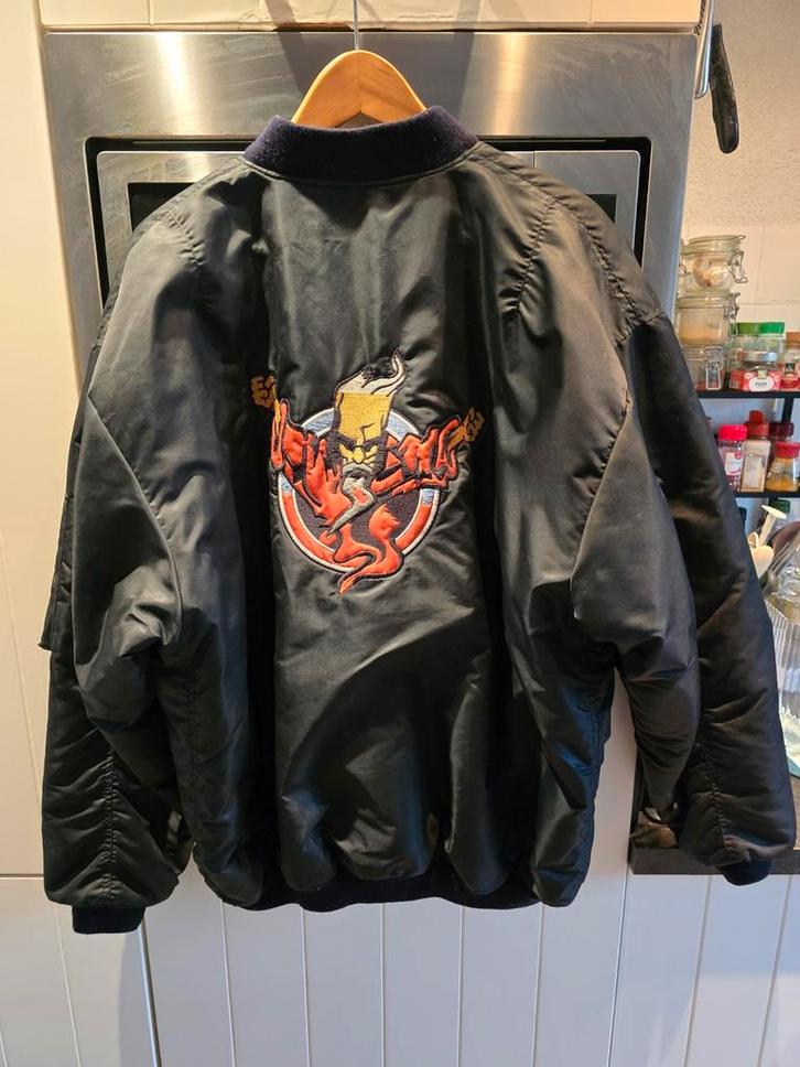 Originele ID&T Thunderdome Bomberjacket, Kleding | Heren, Jassen | Zomer, Gedragen, Overige maten, Zwart, Ophalen of Verzenden