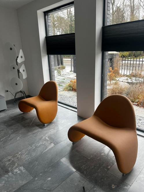 Leolux sella 2 stuks in origine stof., Huis en Inrichting, Fauteuils, Gebruikt, Ophalen